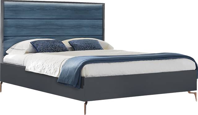 Esmedira Blue 5 Pc King Panel Bedroom - Thumbnail - Image 2
