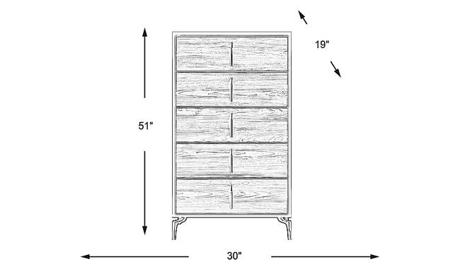 Dimension Image. Please refer to the Dimension Tab on this page for dimension details.