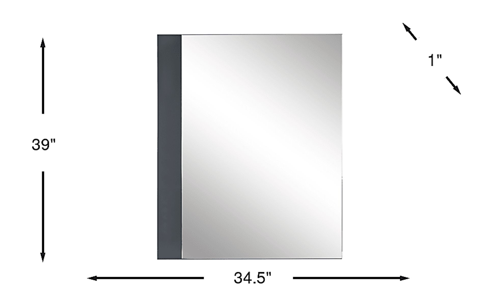 Dimension Image. Please refer to the Dimension Tab on this page for dimension details.