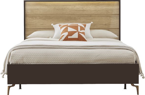 Esmedira Brown 3 Pc King Panel Bed