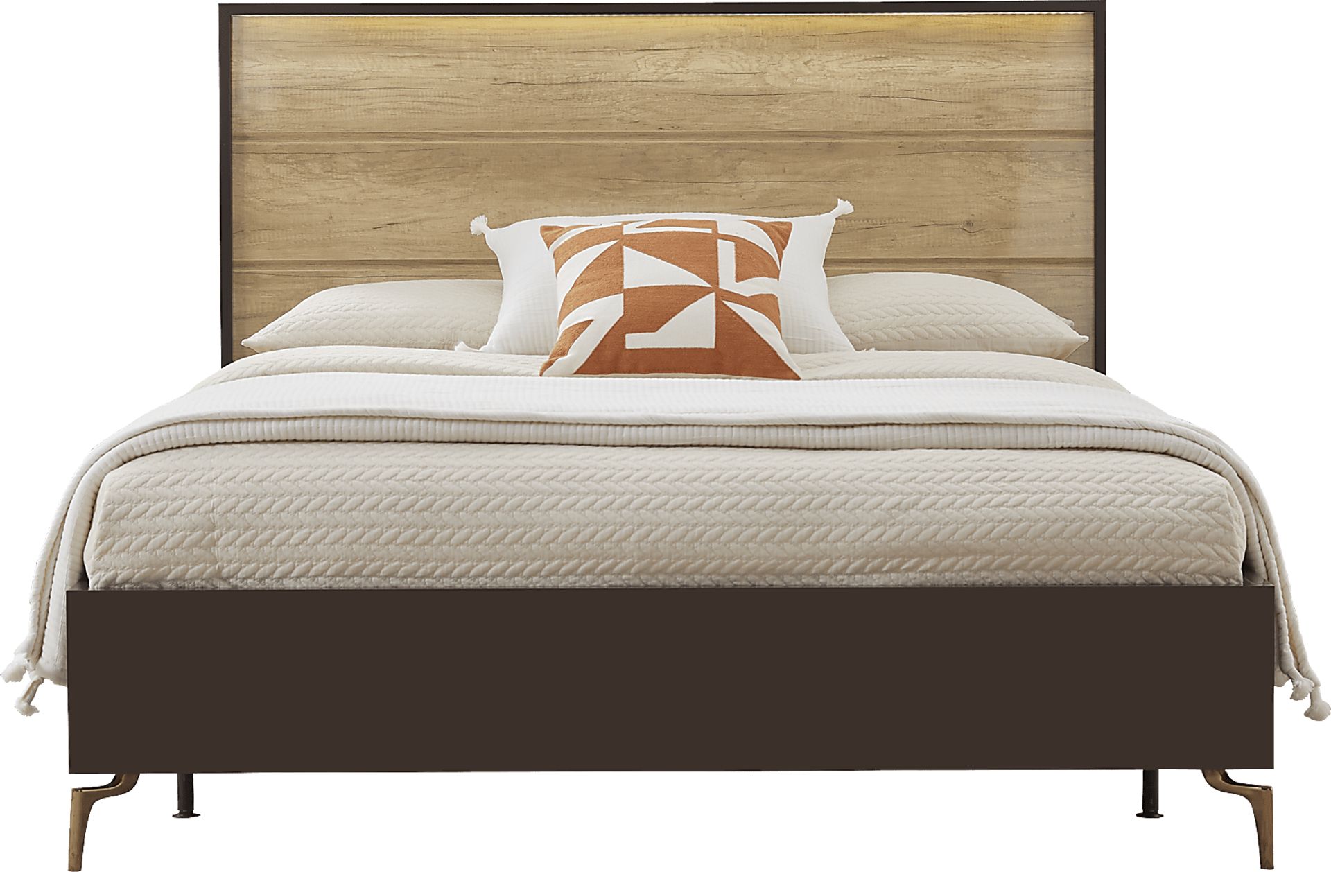Esmedira Brown 3 Pc King Panel Bed - Image 1