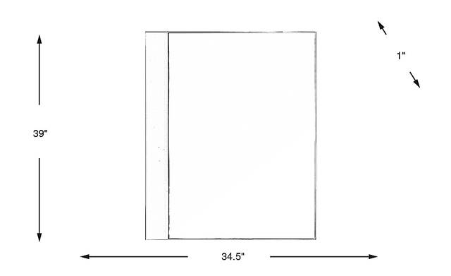 Dimension Image. Please refer to the Dimension Tab on this page for dimension details.