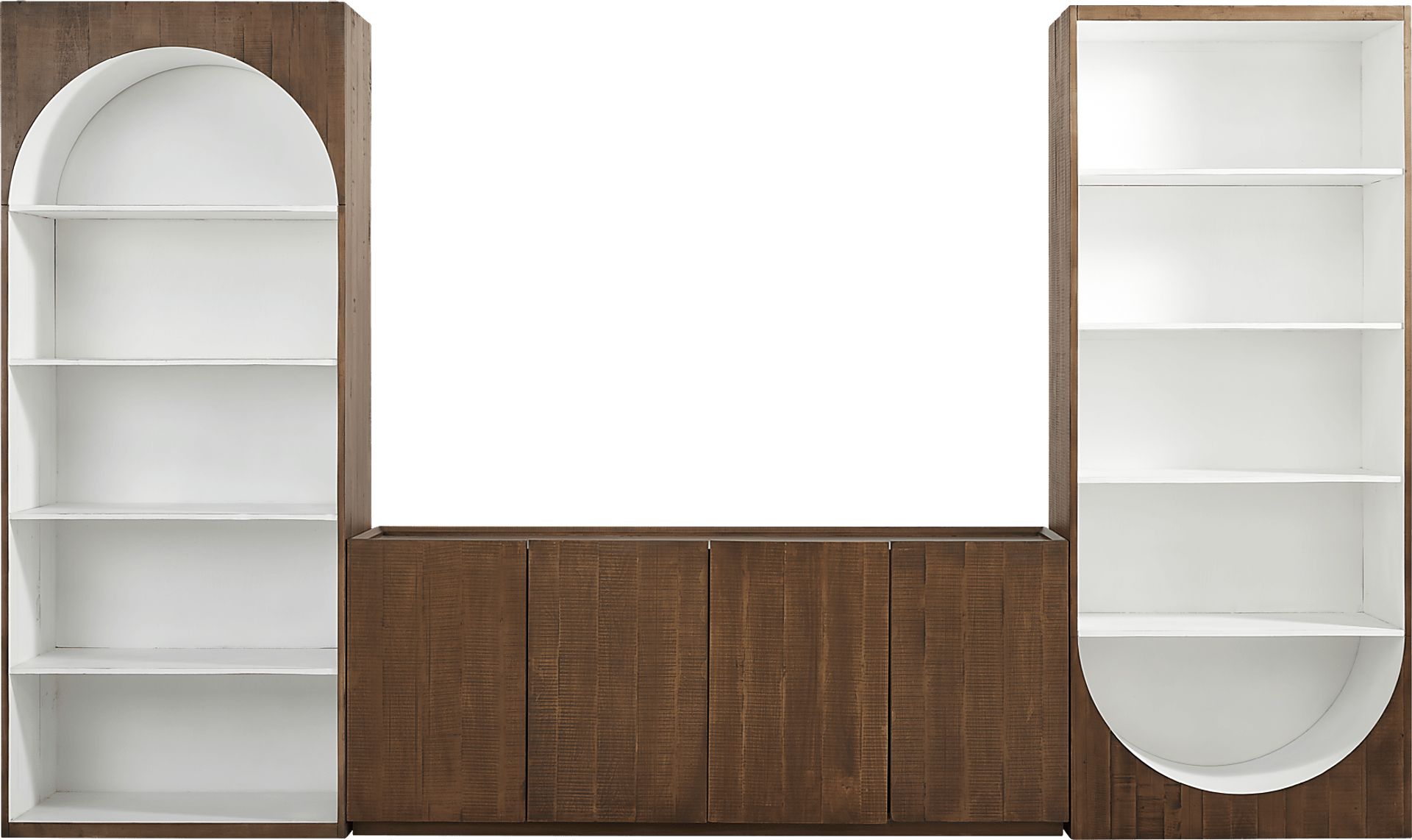 Esmerelda Brown 3 Pc Wall Unit - Image 3