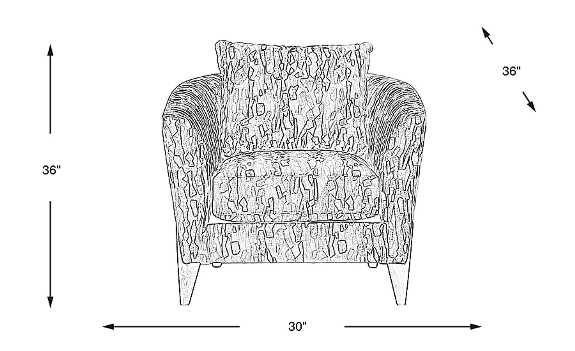 Dimension Image. Please refer to the Dimension Tab on this page for dimension details.