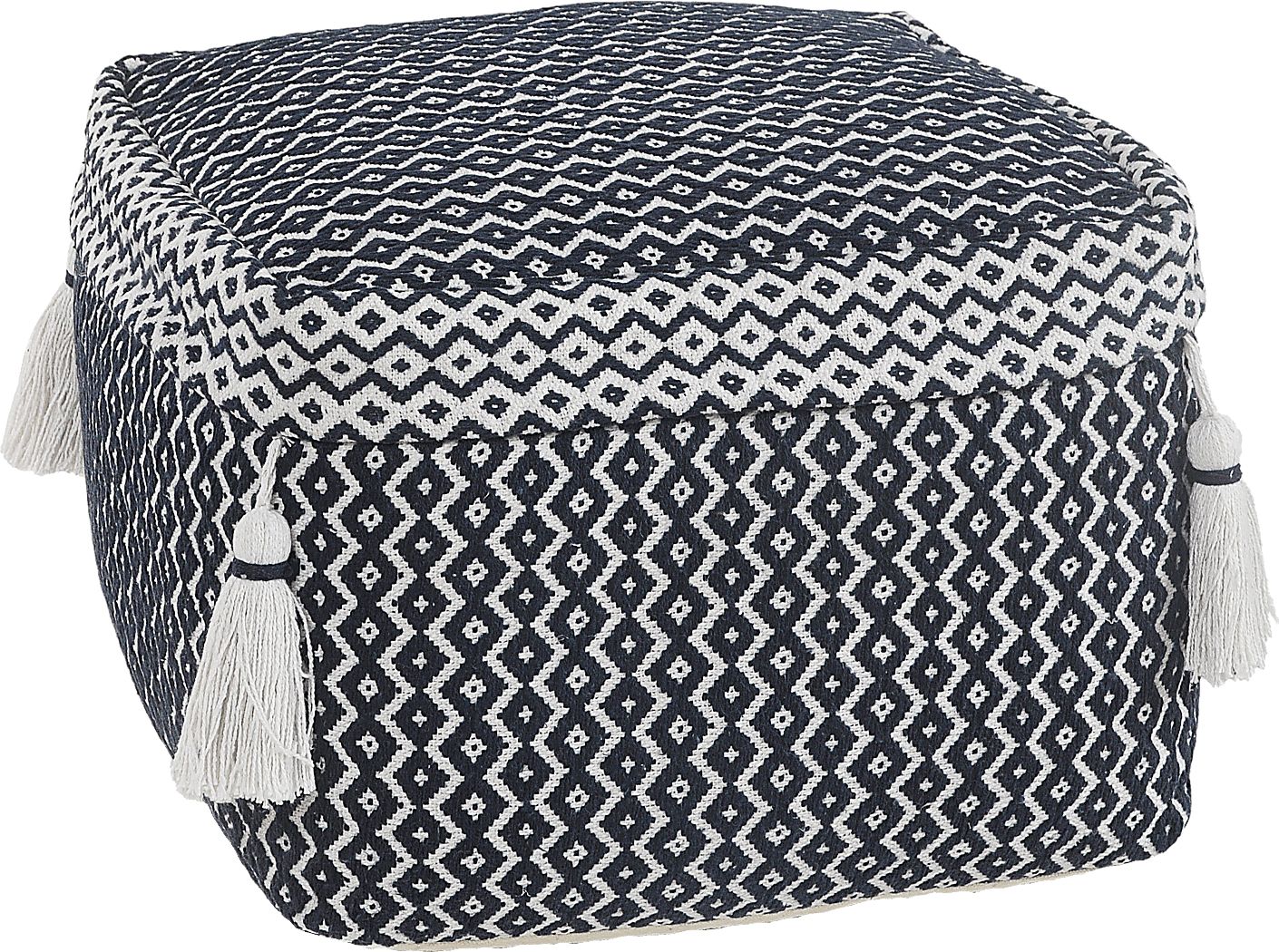 Esrinna Navy/Ivory Pouf