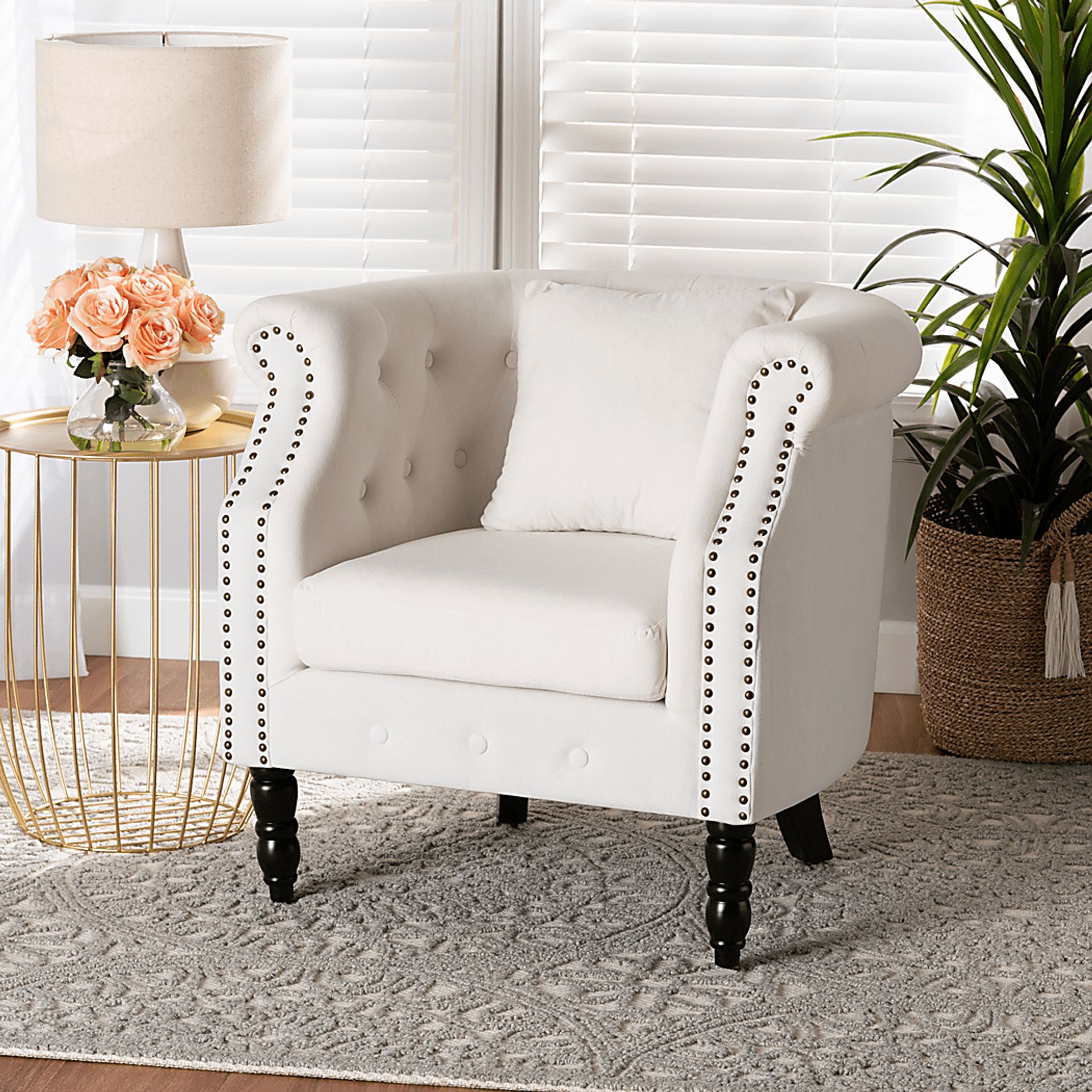 Essalyn Beige Accent Chair - Image 7