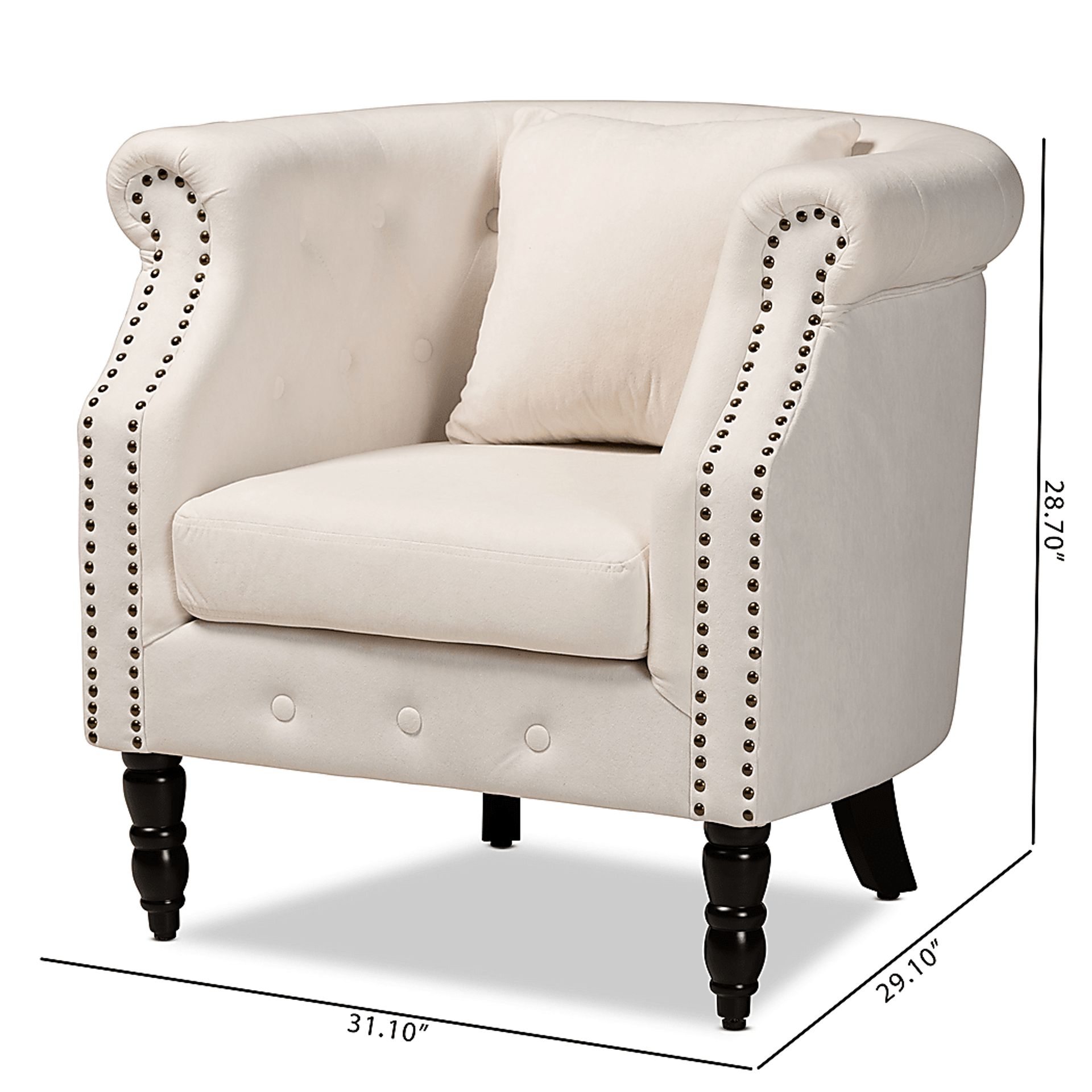 Essalyn Beige Accent Chair - Image 8