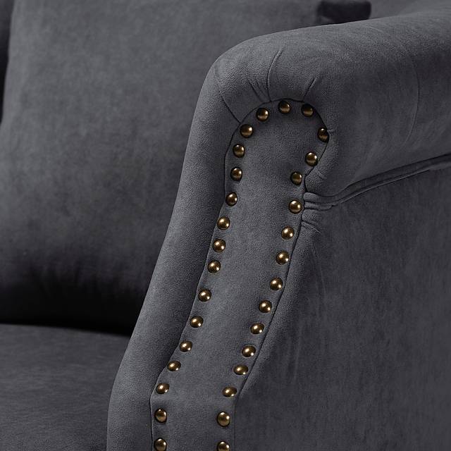 Essalyn Gray Accent Chair - Thumbnail - Image 5