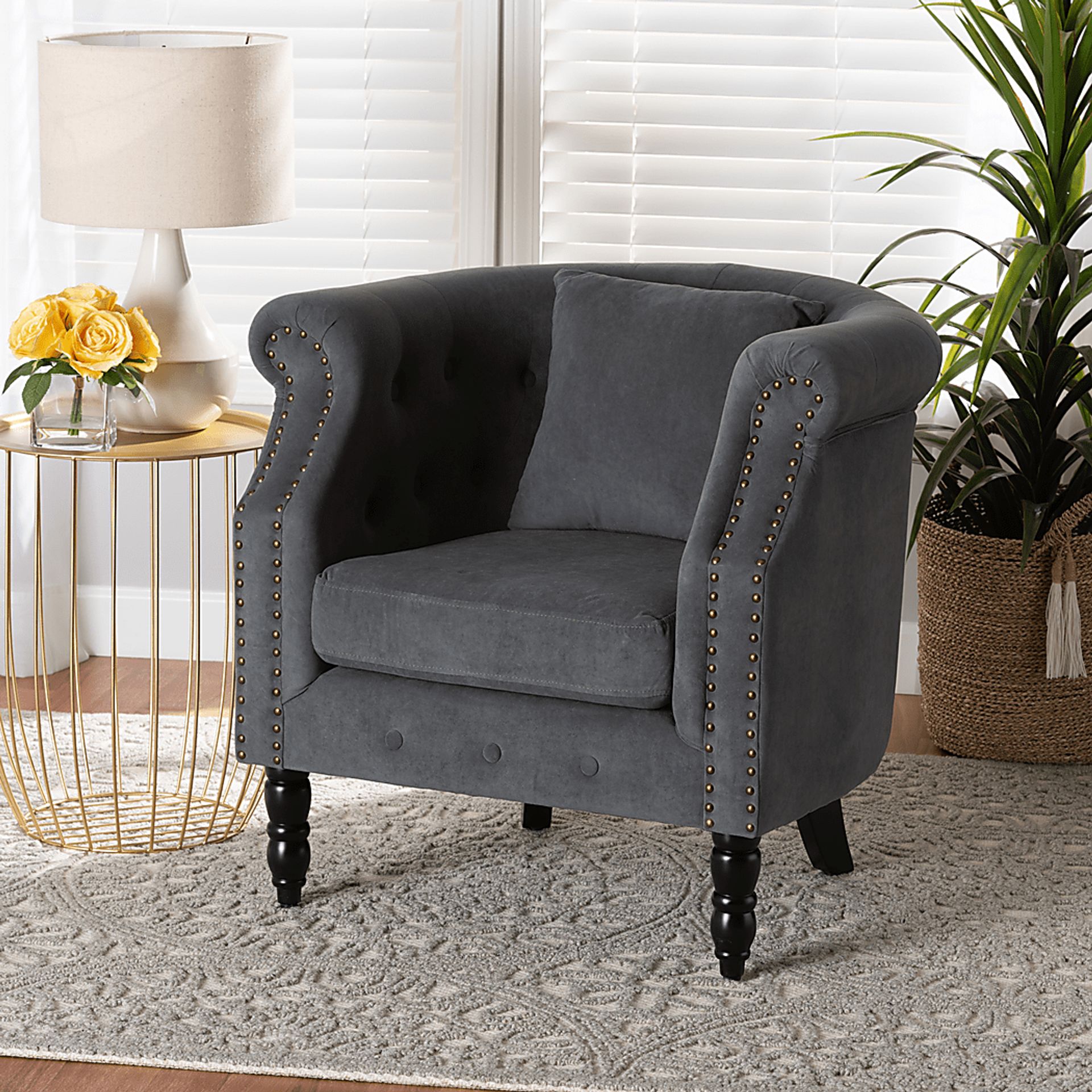 Essalyn Gray Accent Chair - Image 7