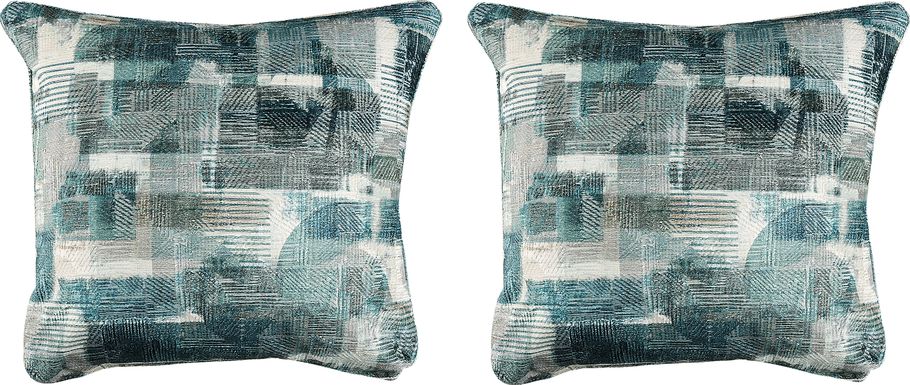 Essex Lane Blue Toss Pillow Pair
