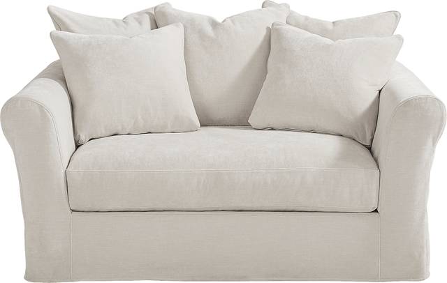 Essex Lane Ivory Slipcover Chair - Thumbnail - Image 3