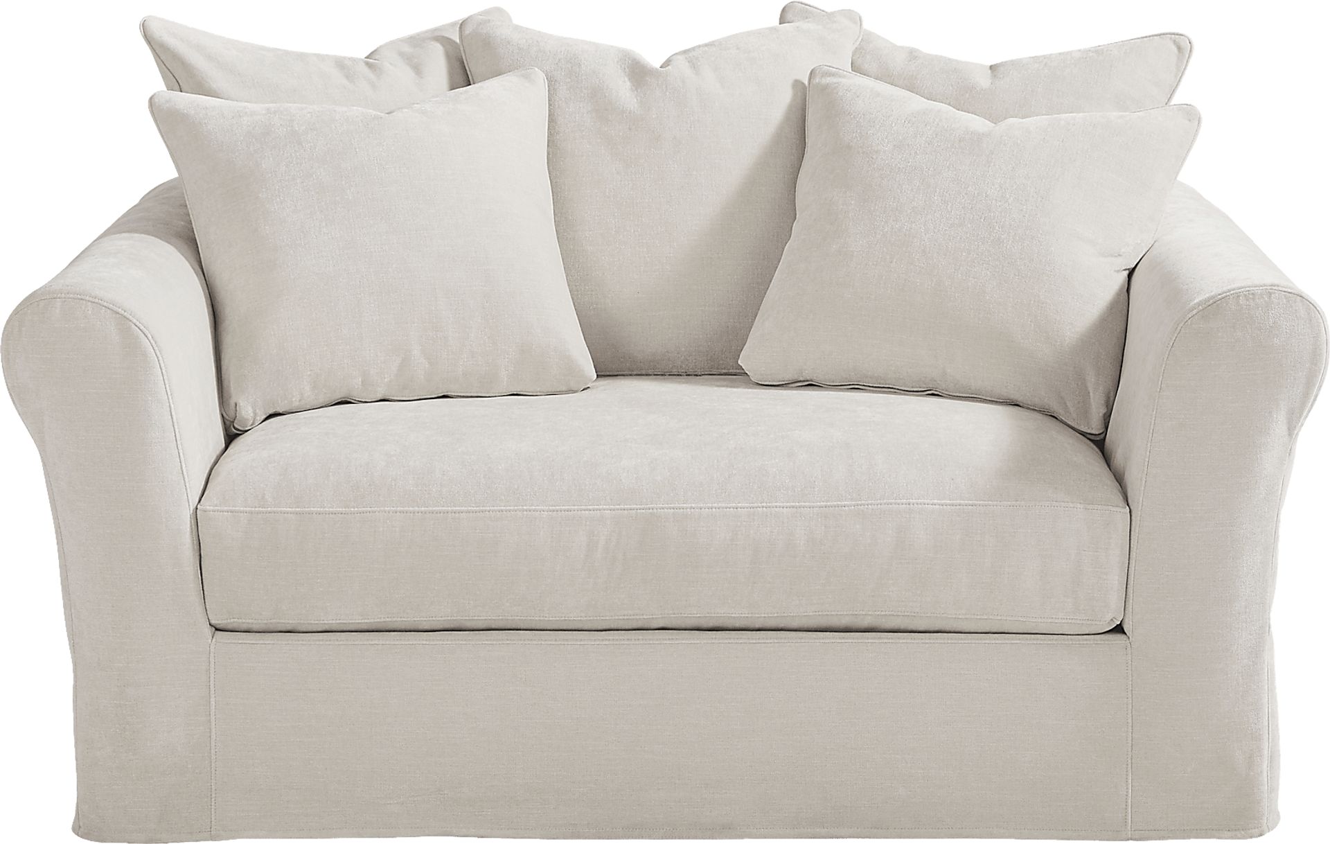 Essex Lane Ivory Slipcover Chair - Image 3