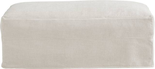 Essex Lane Ivory Ottoman - Thumbnail - Image 2
