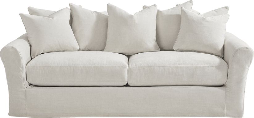 Essex Lane Ivory Slipcover Apartment Sofa