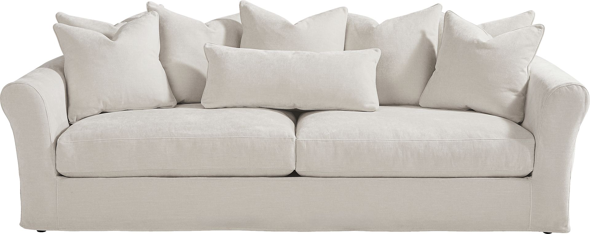Essex Lane Ivory Slipcover Sofa - Image 1