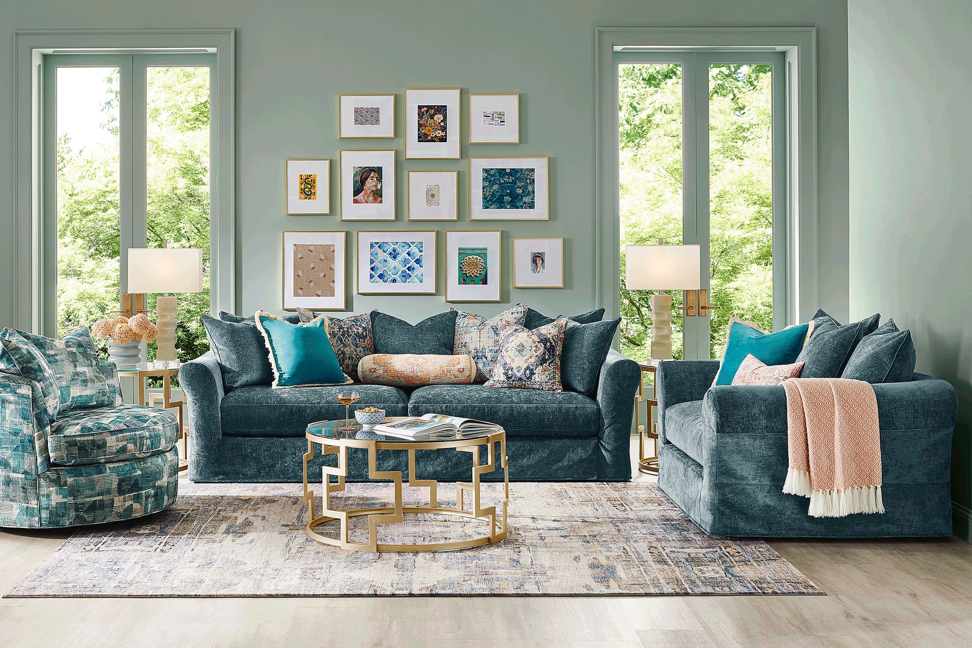 Essex Lane Lagoon Sofa - Image 2
