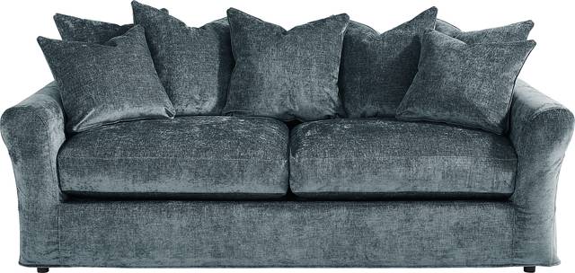 Essex Lane Lagoon Slipcover Apartment Sleeper Sofa - Thumbnail - Image 1