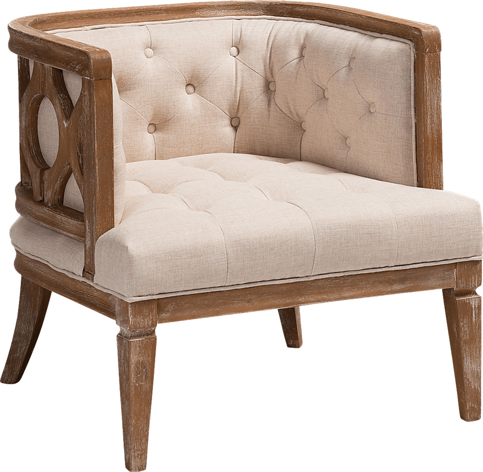 Essington Beige Accent Chair - Image 1