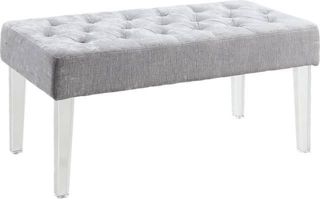 Essner Charcoal Accent Bench - Thumbnail - Image 1
