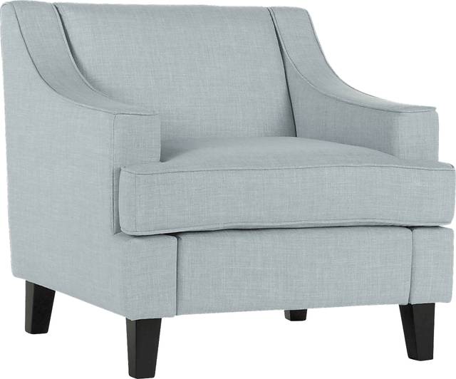 Estabrook Sky Blue Accent Chair - Thumbnail - Image 1