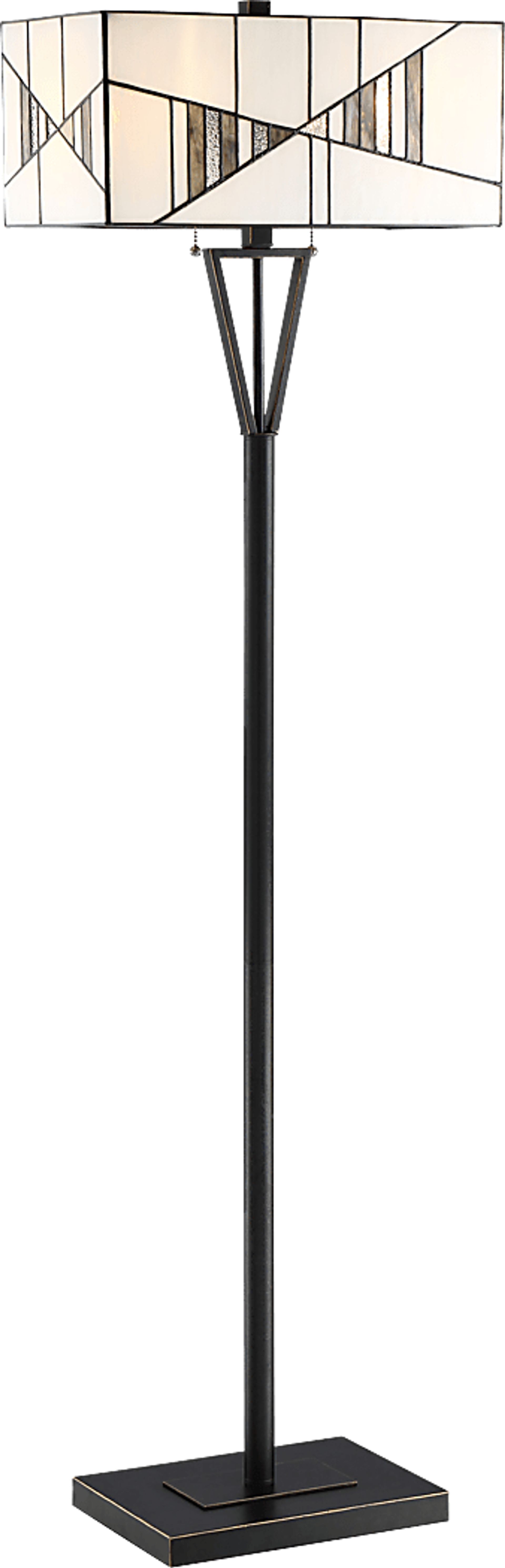 Estates Circle Black Floor Lamp - Image 1