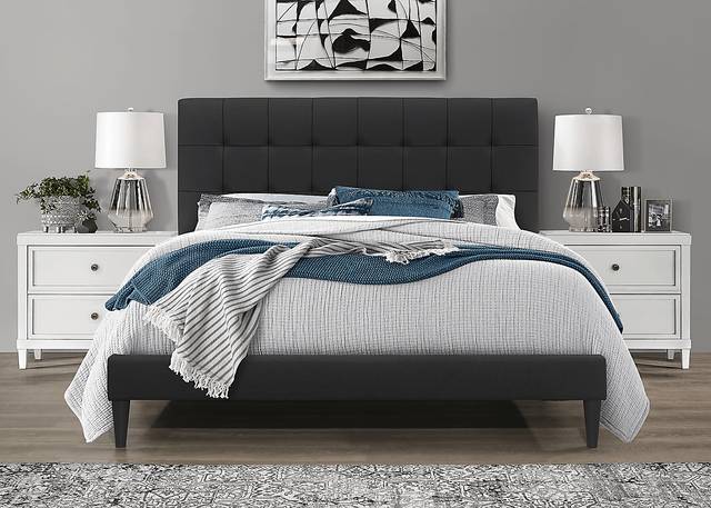 Estaugh Black Twin Bed - Thumbnail - Image 2