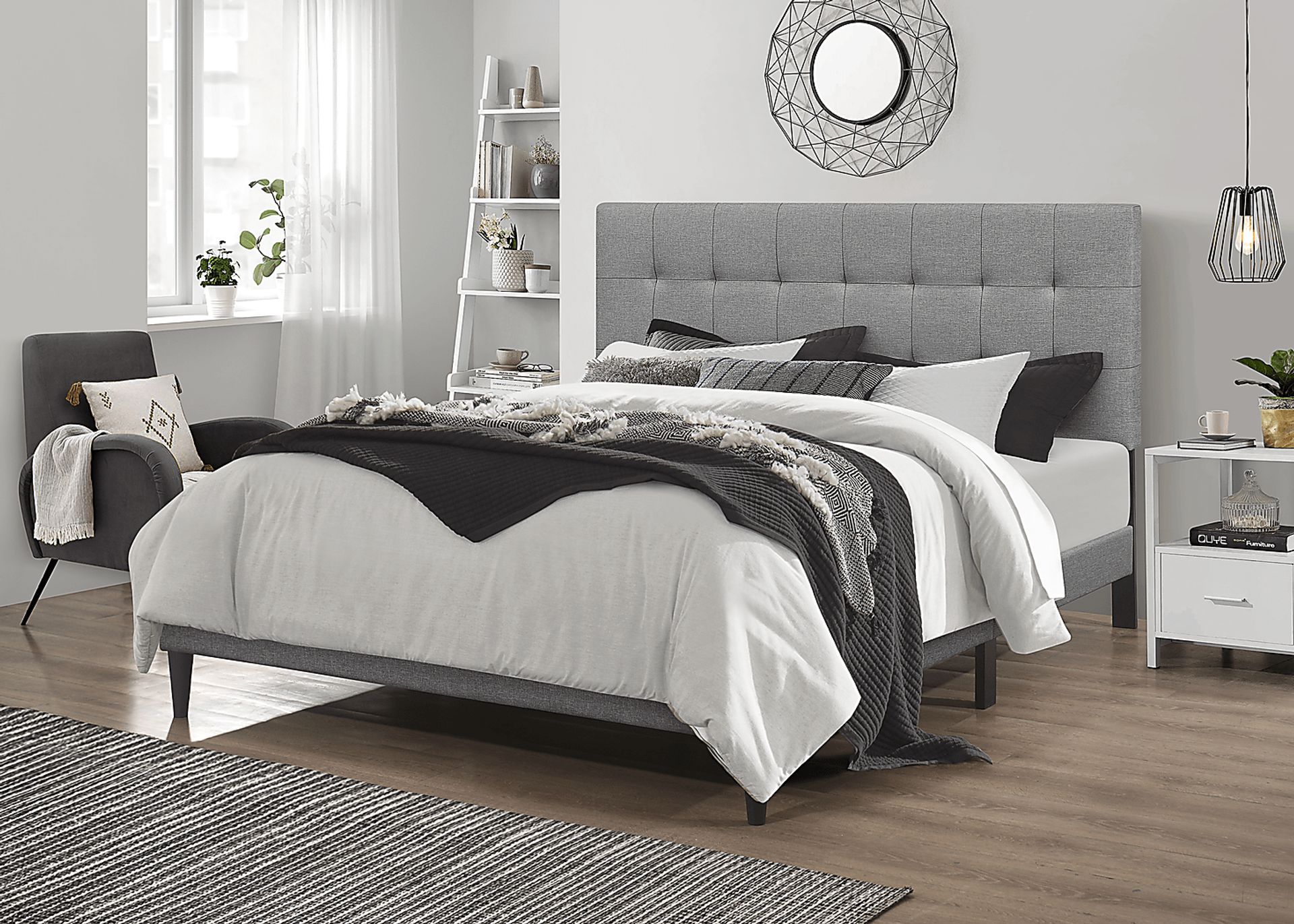 Estaugh Gray Queen Bed - Image 2
