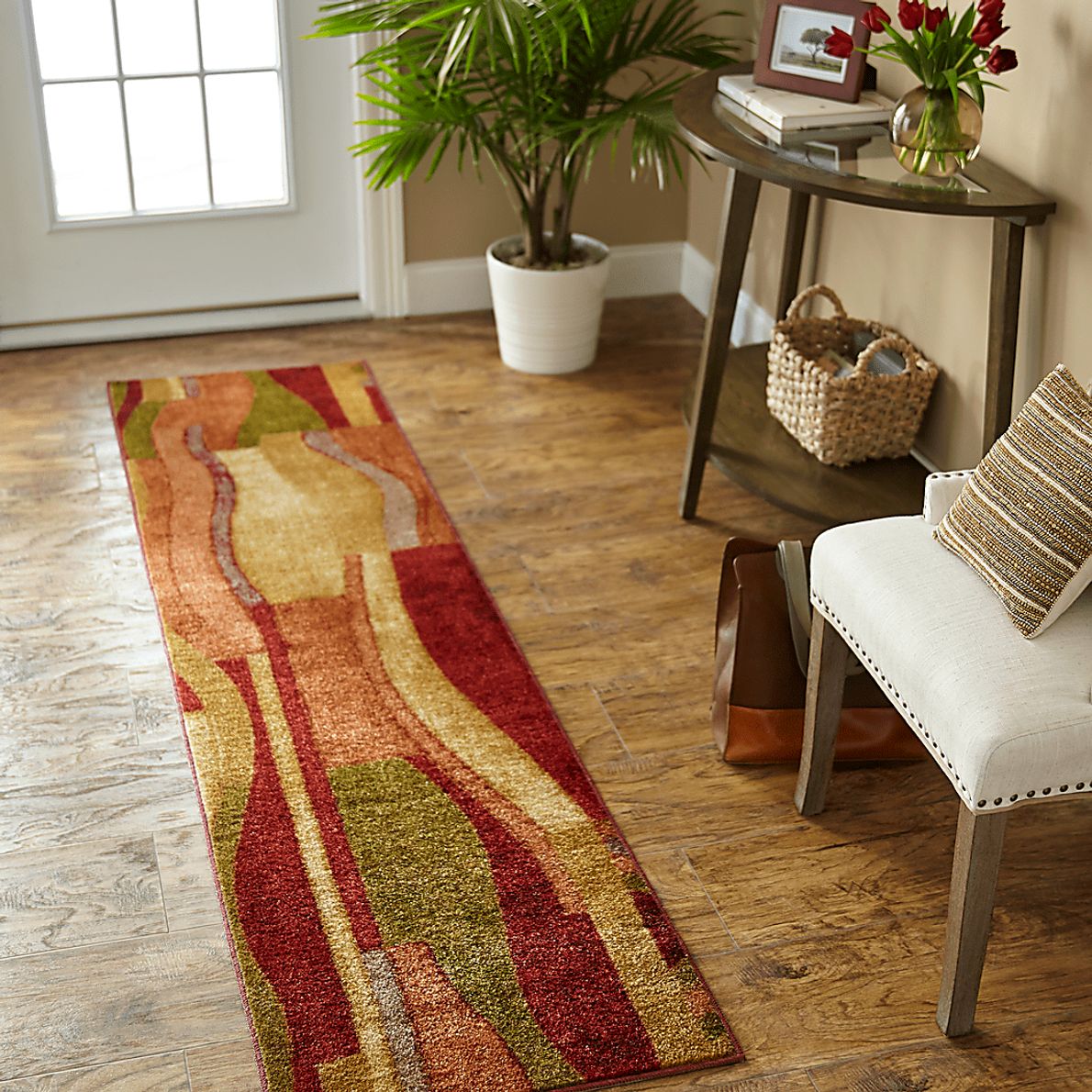 Estefano Wine 2' x 8' Runner Rug - Rooms To Go