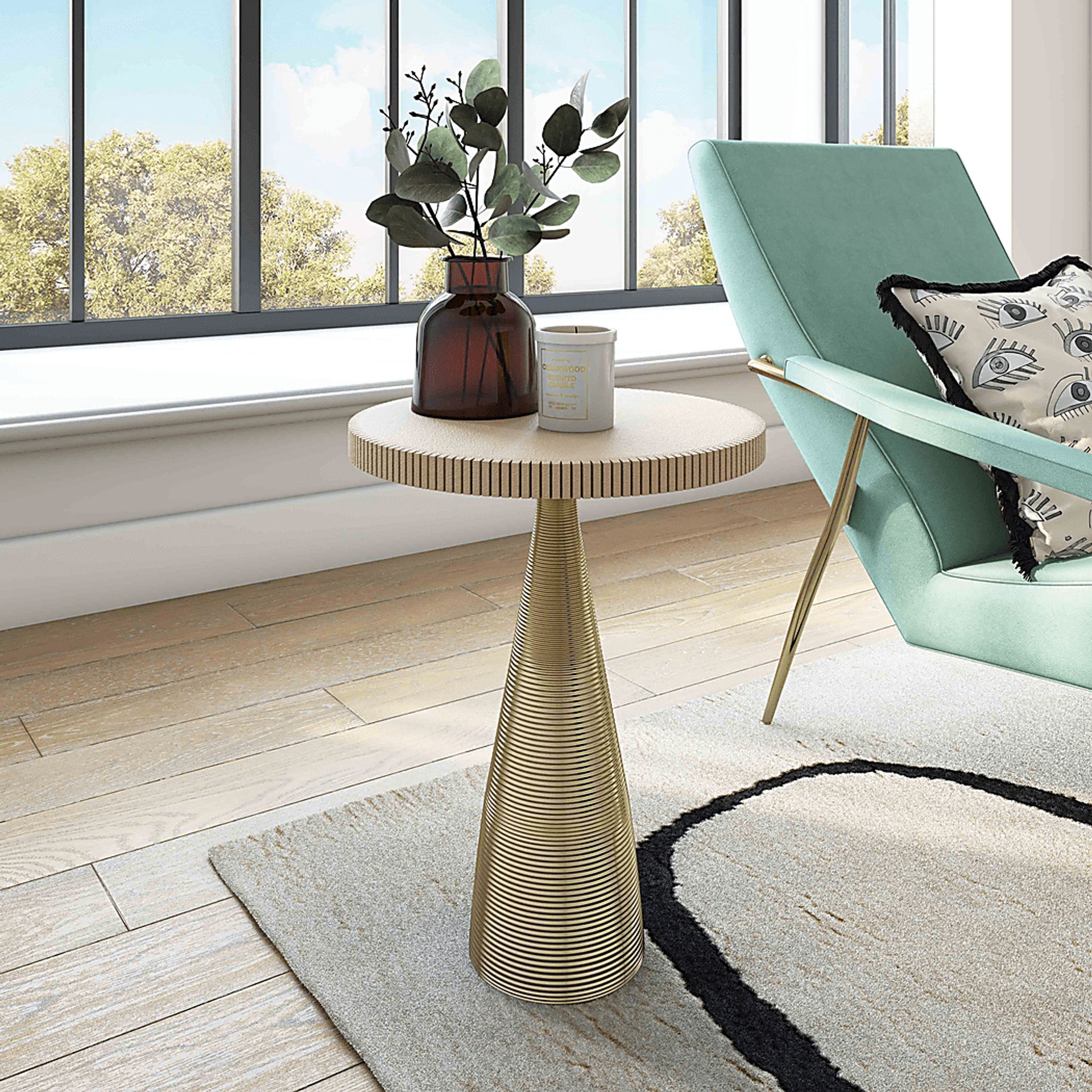 Estournela Gold Accent Table - Image 7