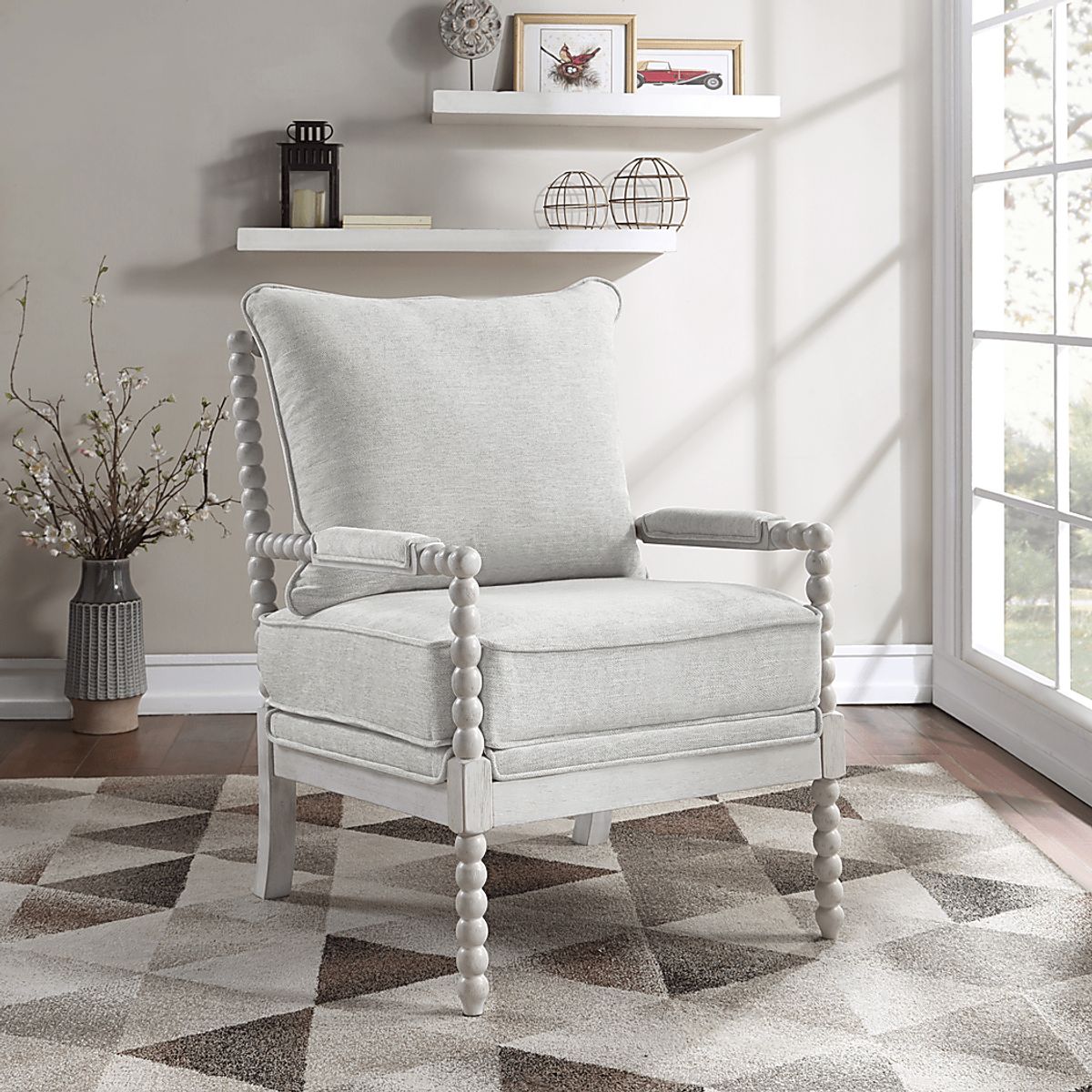 Etchern Gray Polyester Fabric Accent Chair | Rooms to Go