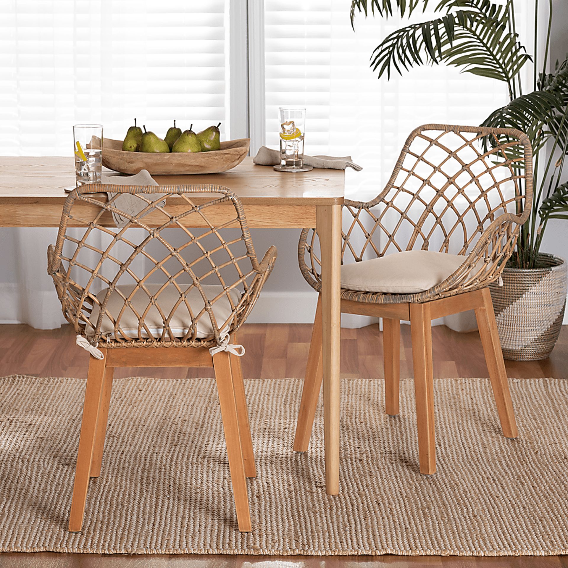 Ethacal Natural Arm Chair, Set of 2 - Image 2