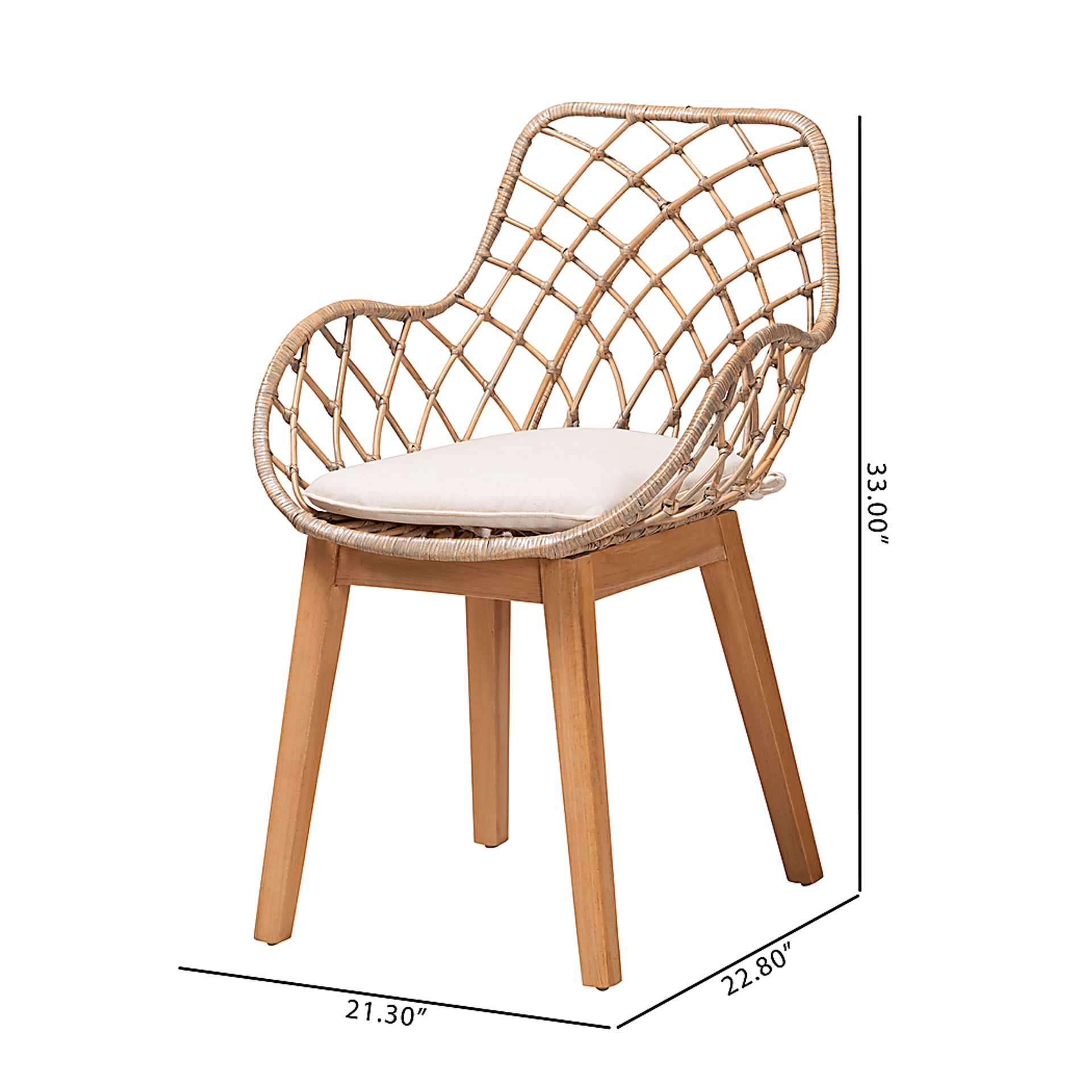 Ethacal Natural Arm Chair, Set of 2 - Image 8
