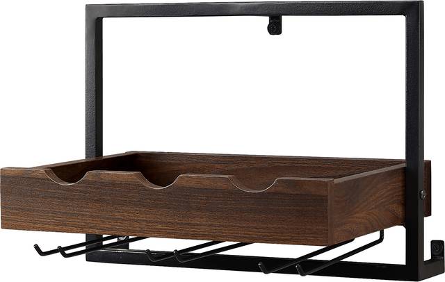 Ethelbert Walnut Wine Rack - Thumbnail - Image 3
