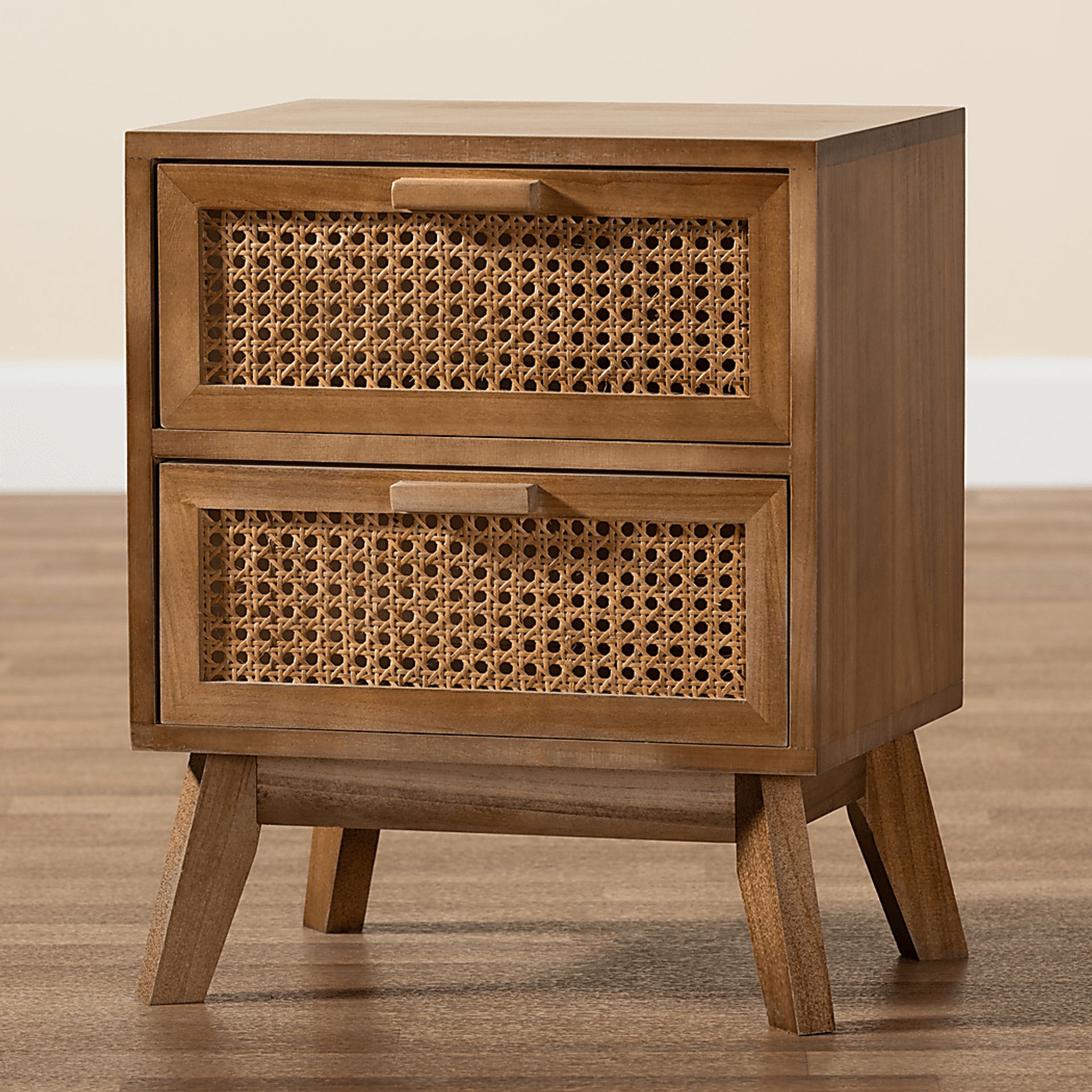 Ethelwyn Brown 2 Drawer Nightstand - Image 2
