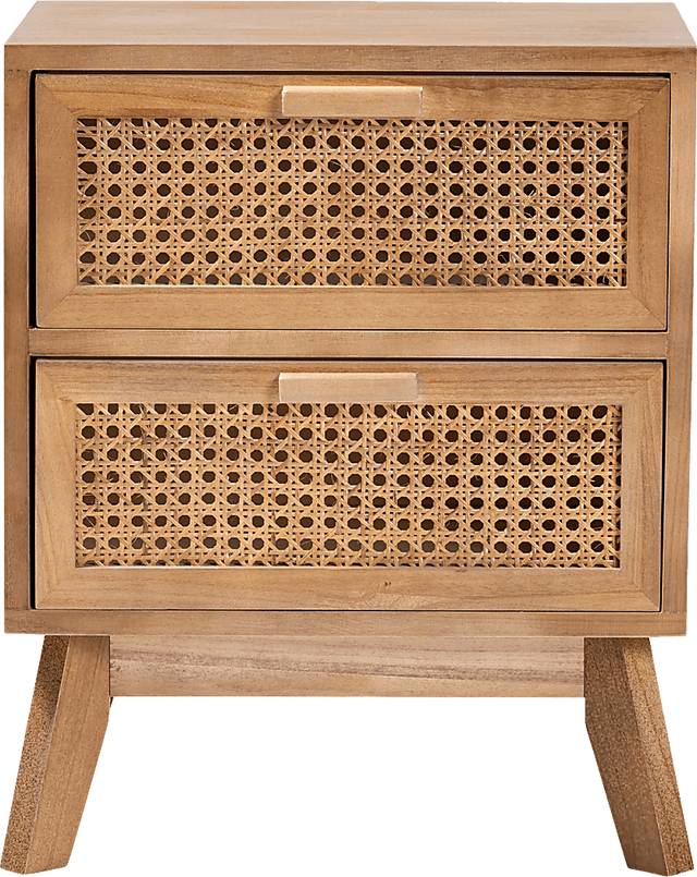 Ethelwyn Brown 2 Drawer Nightstand - Thumbnail - Image 5