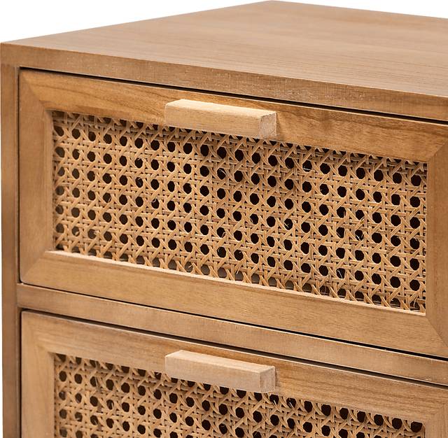 Ethelwyn Brown 2 Drawer Nightstand - Thumbnail - Image 7