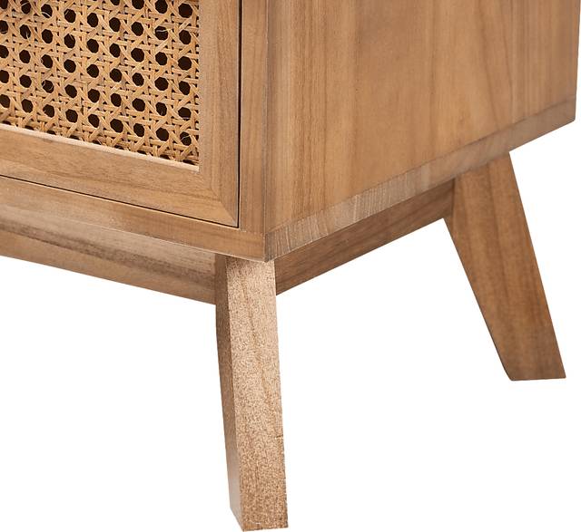 Ethelwyn Brown 2 Drawer Nightstand - Thumbnail - Image 8