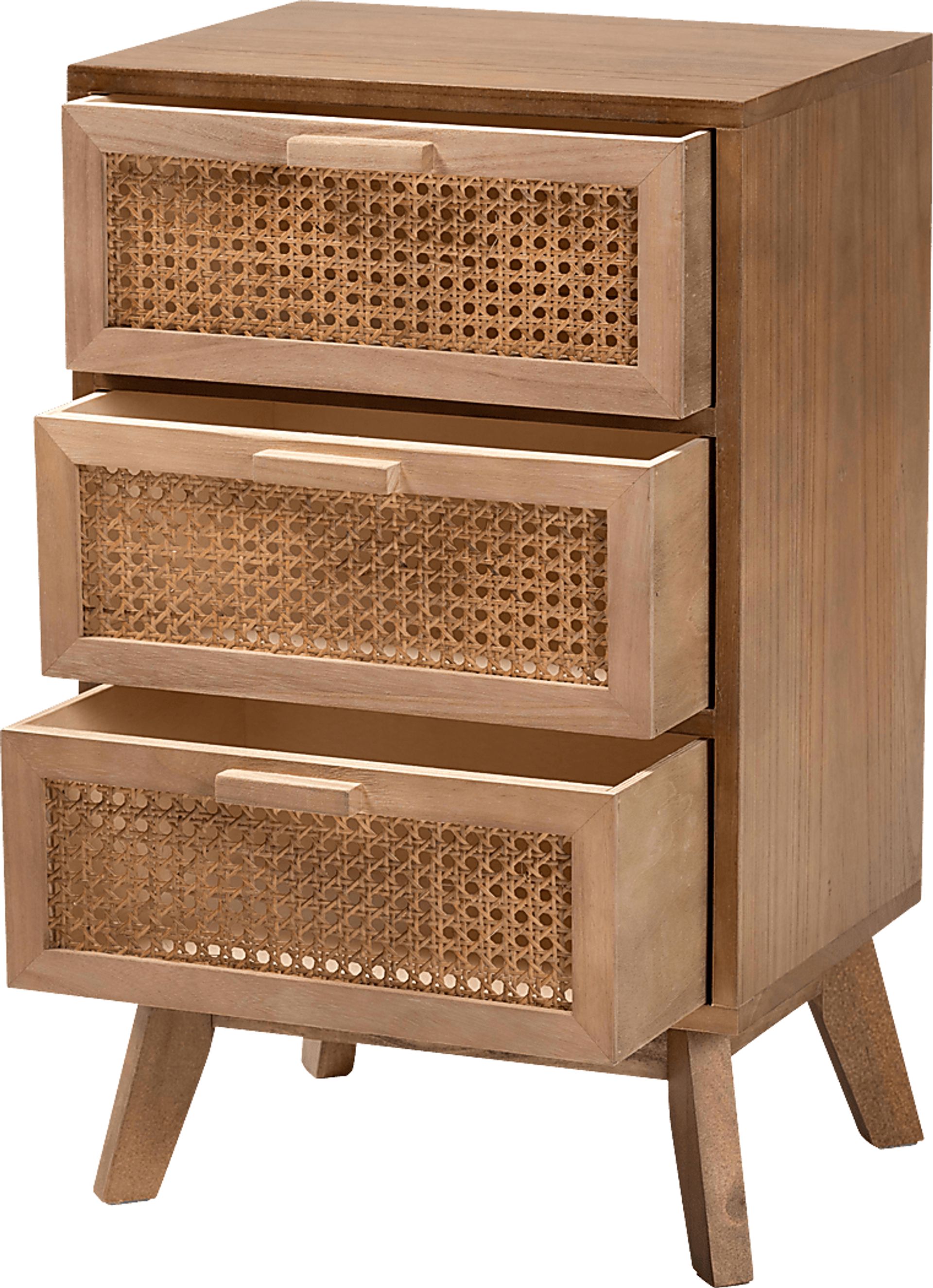 Ethelwyn Brown 3 Drawer Nightstand - Image 4