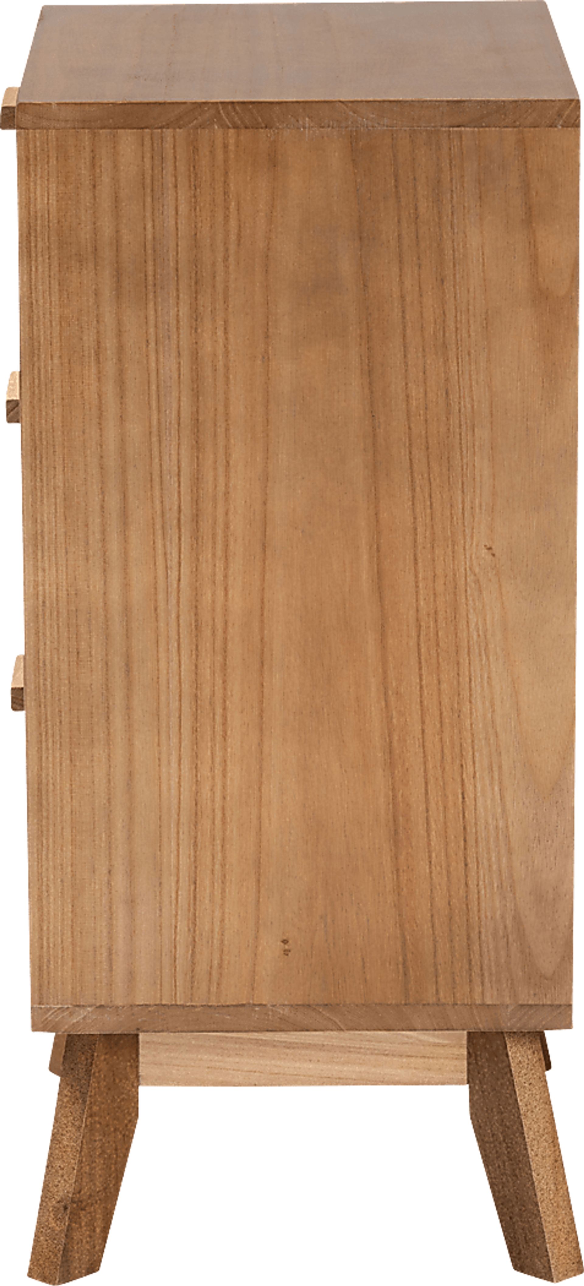 Ethelwyn Brown 3 Drawer Nightstand - Image 6