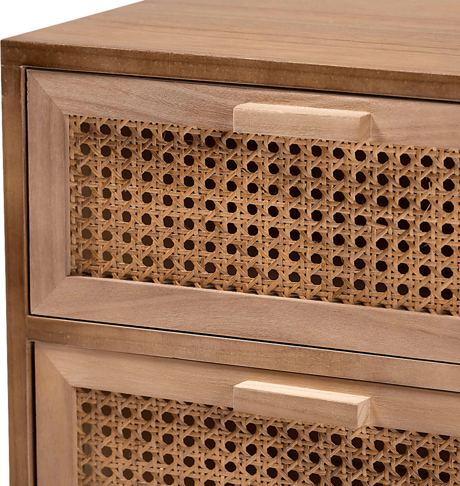 Ethelwyn Brown 3 Drawer Nightstand - Image 7