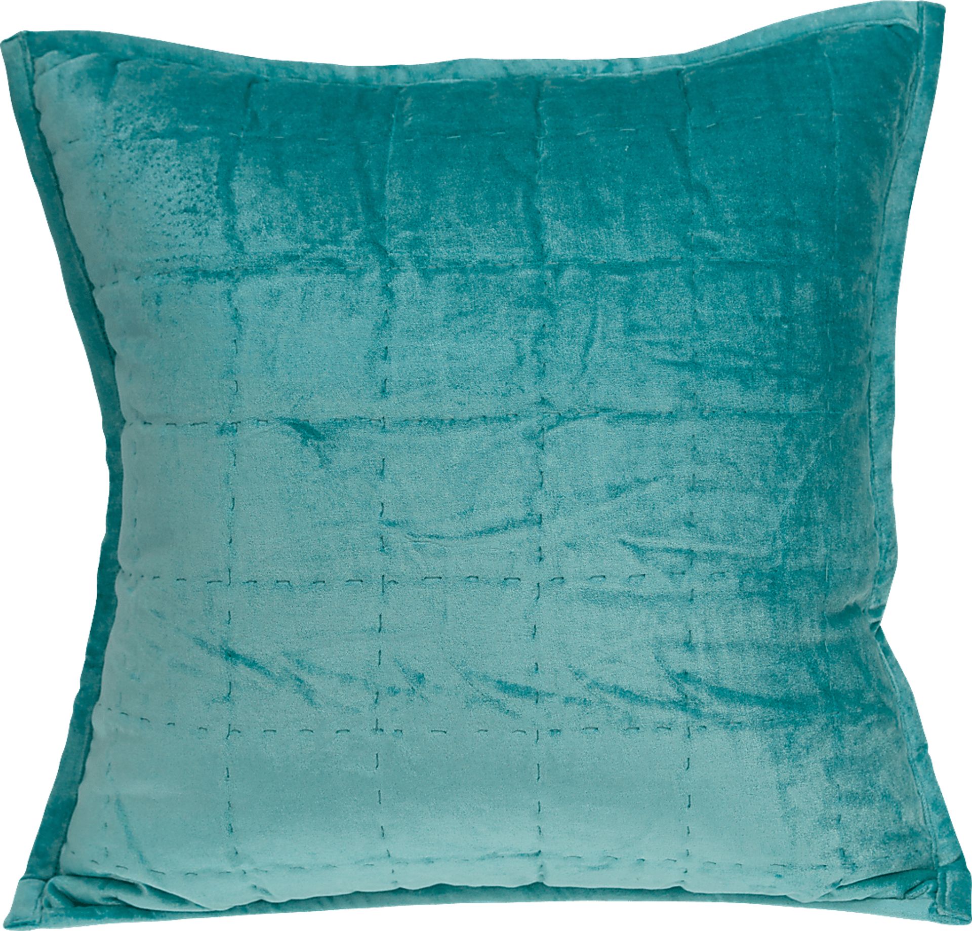 Ethelyn Aqua Accent Pillow - Image 1