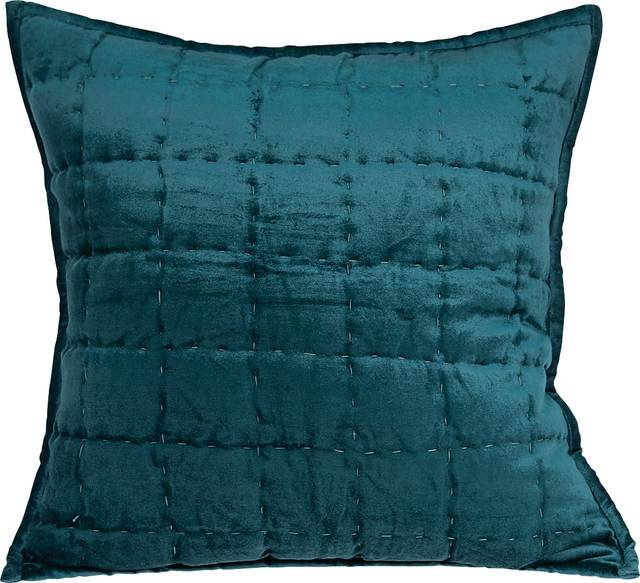 Ethelyn Teal Accent Pillow - Thumbnail - Image 1