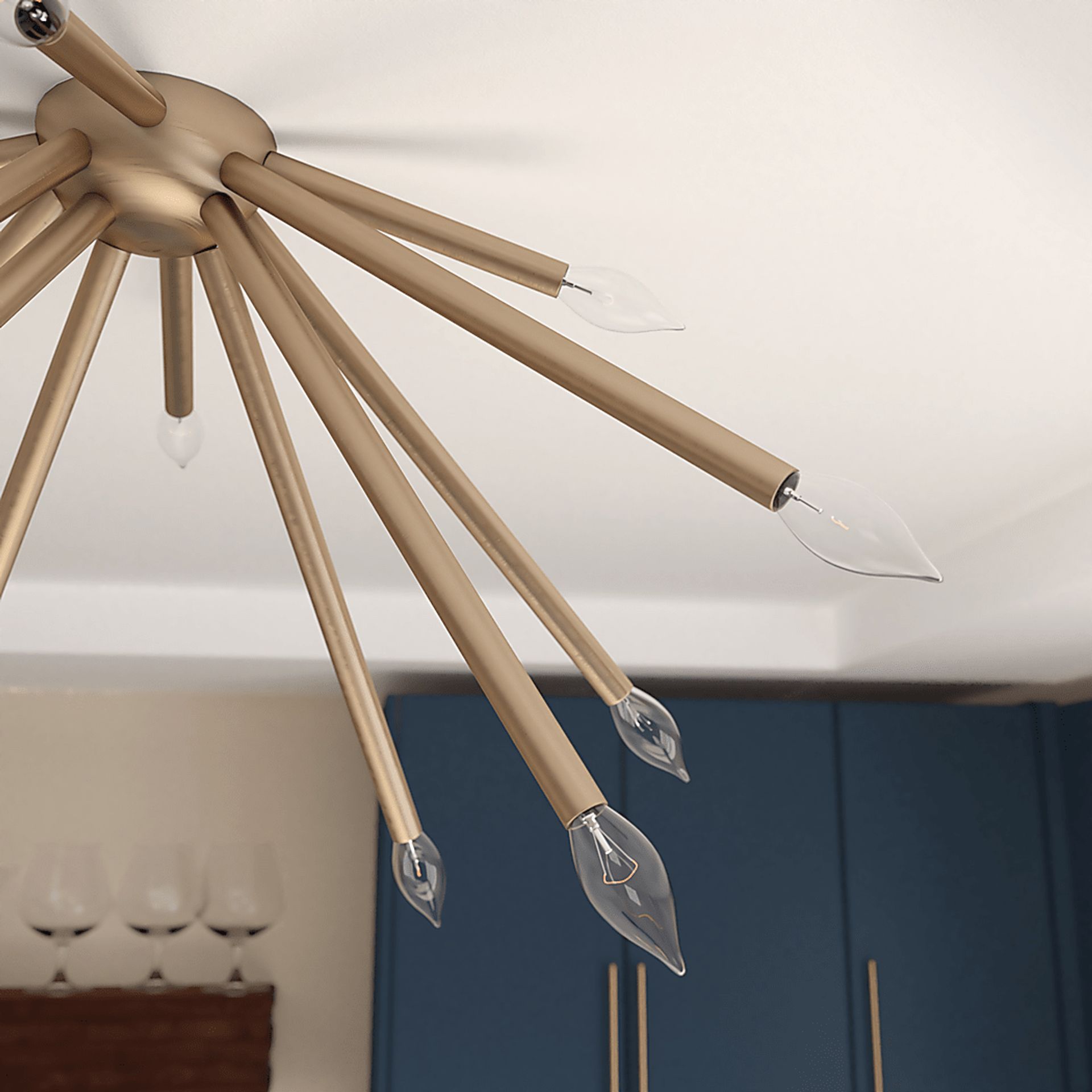Ethlyn Brass Chandelier - Image 3