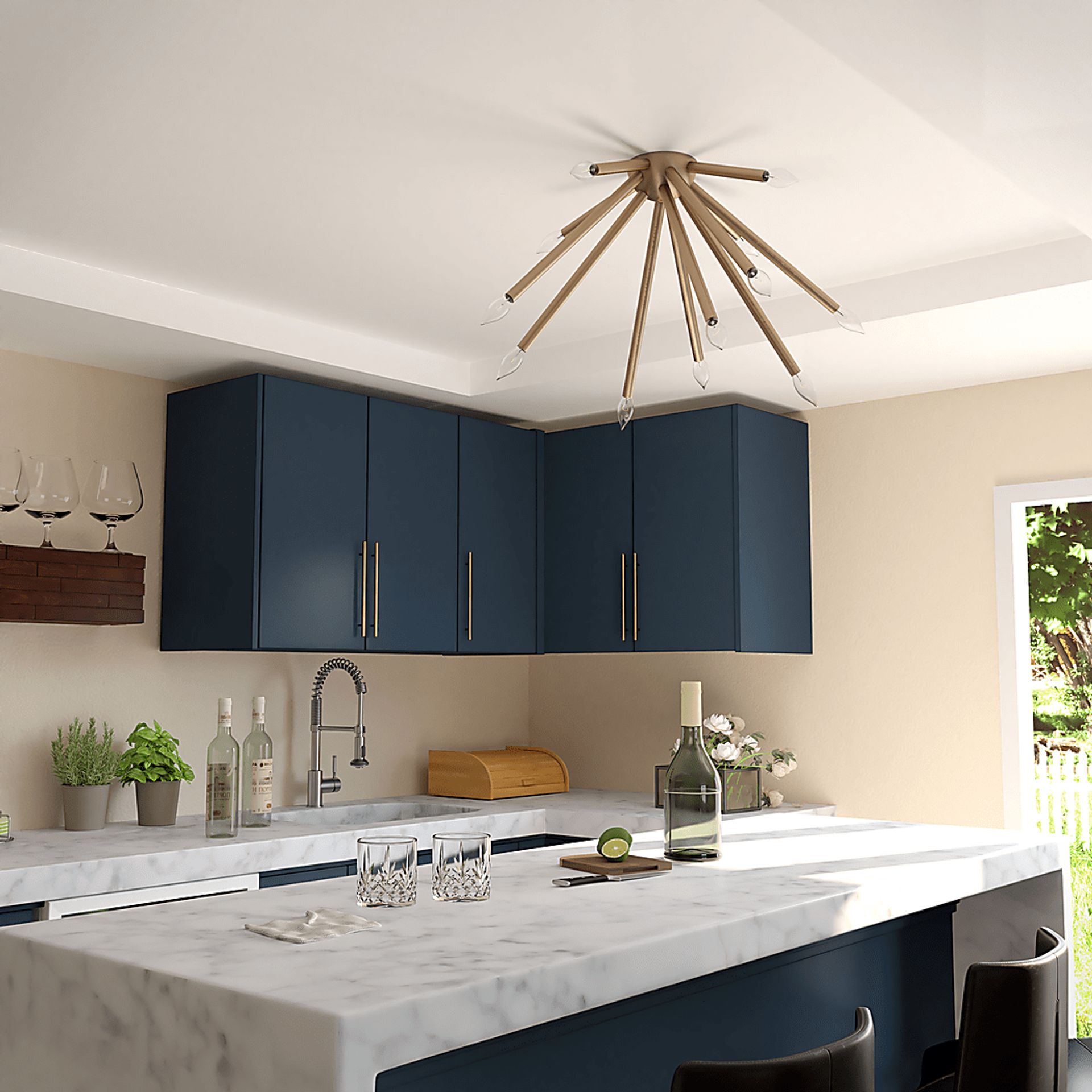 Ethlyn Brass Chandelier - Image 4