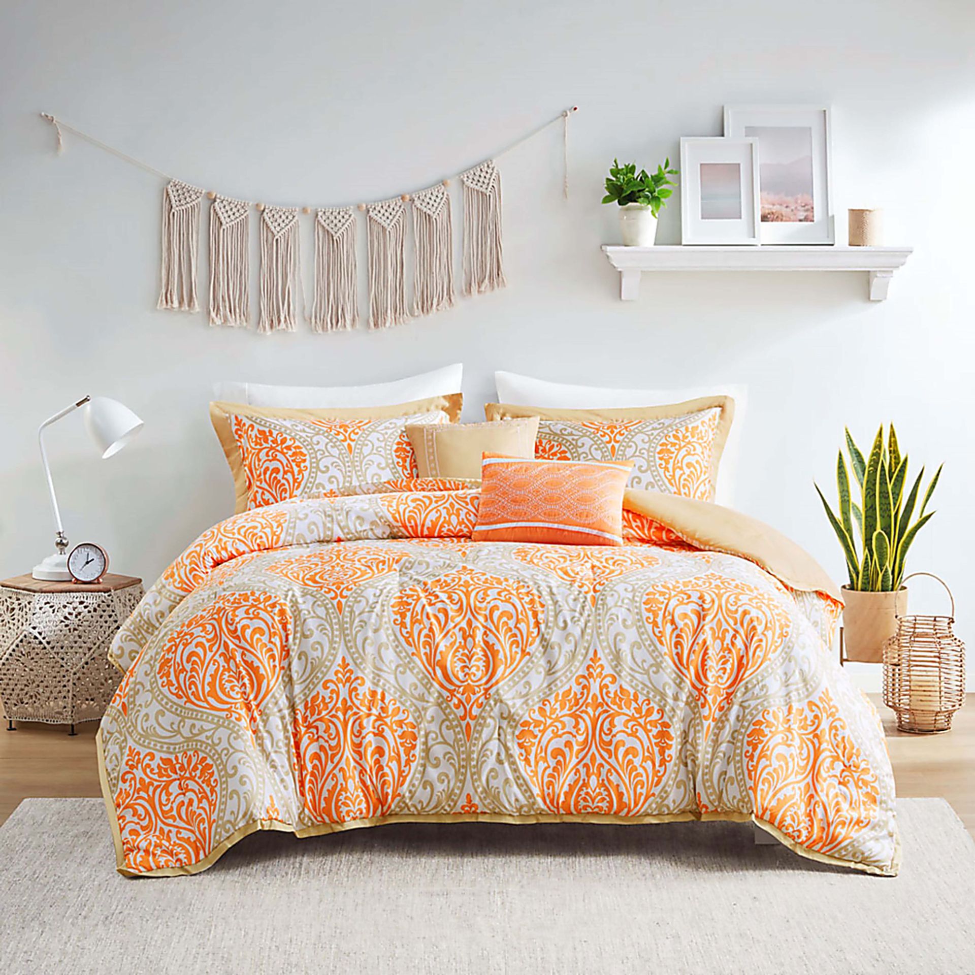 Kids Ette Orange Twin Comforter Set - Image 2