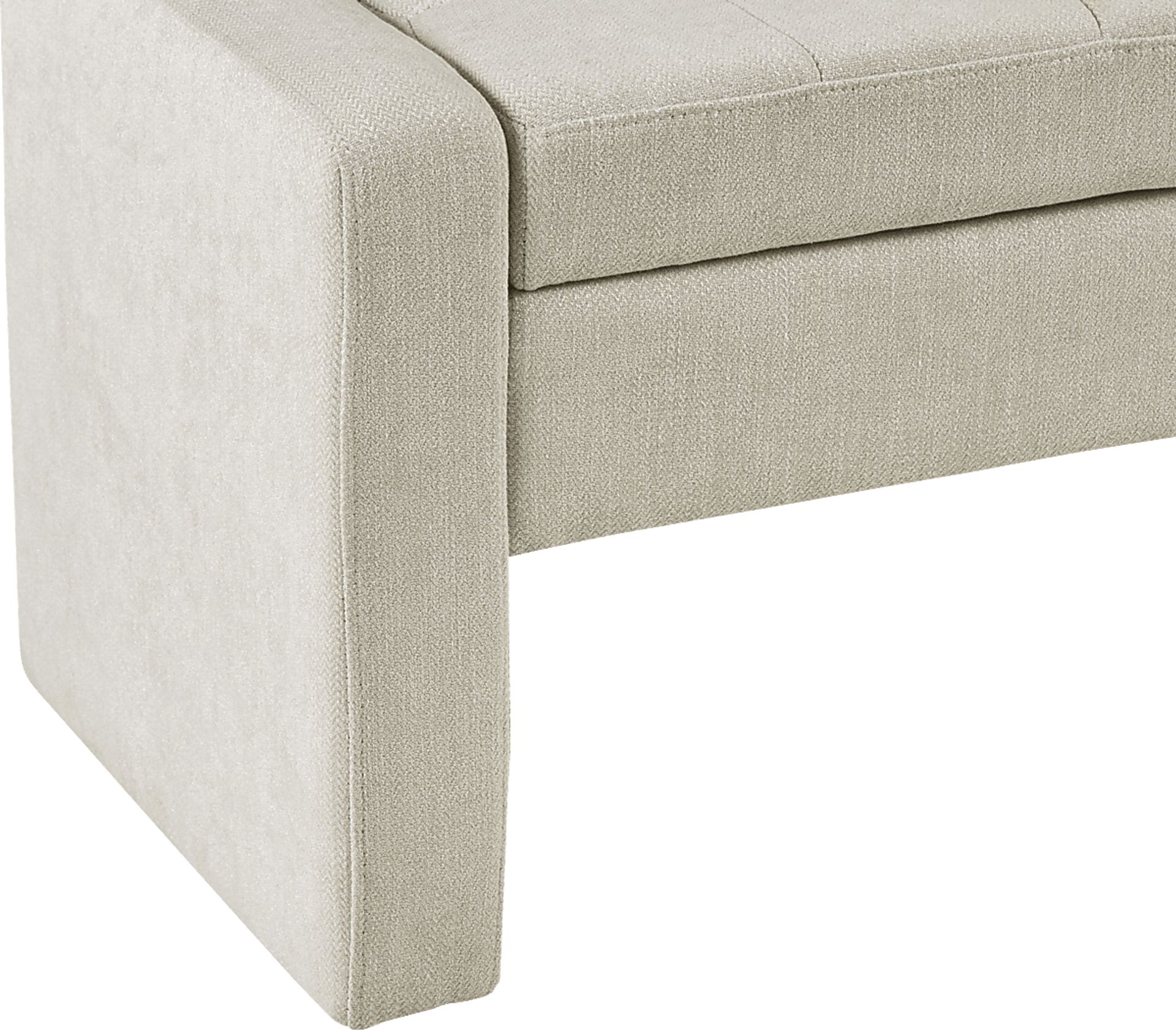 Etton Beige Storage Bench - Image 4