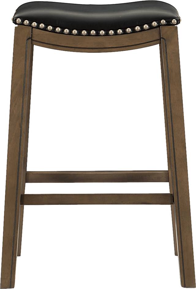 Etton Black Barstool - Thumbnail - Image 3