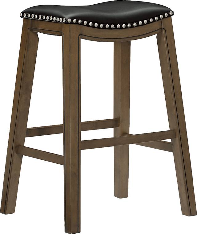 Etton Black Barstool - Thumbnail - Image 1