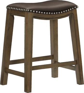 Etton Brown Counter Height Stool