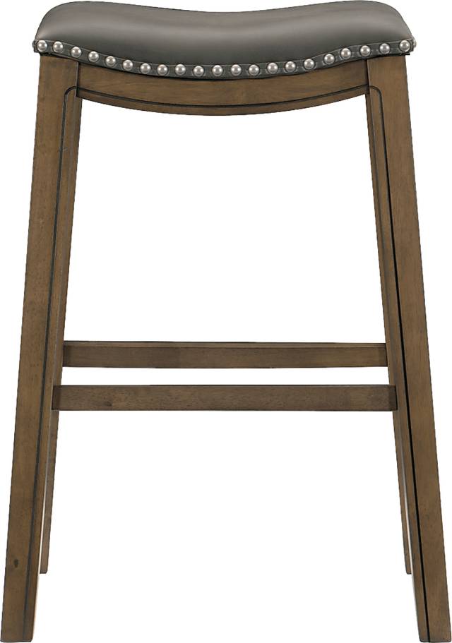 Etton Gray Bar Stool - Thumbnail - Image 2